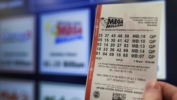Mega Millions lottery ticket