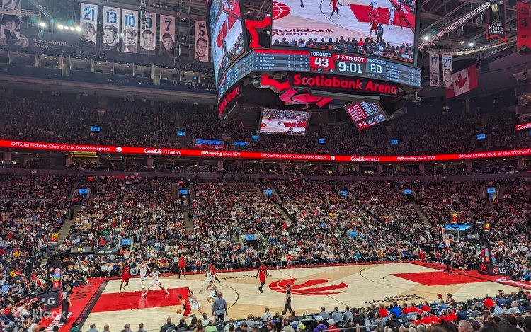 Basketball court view